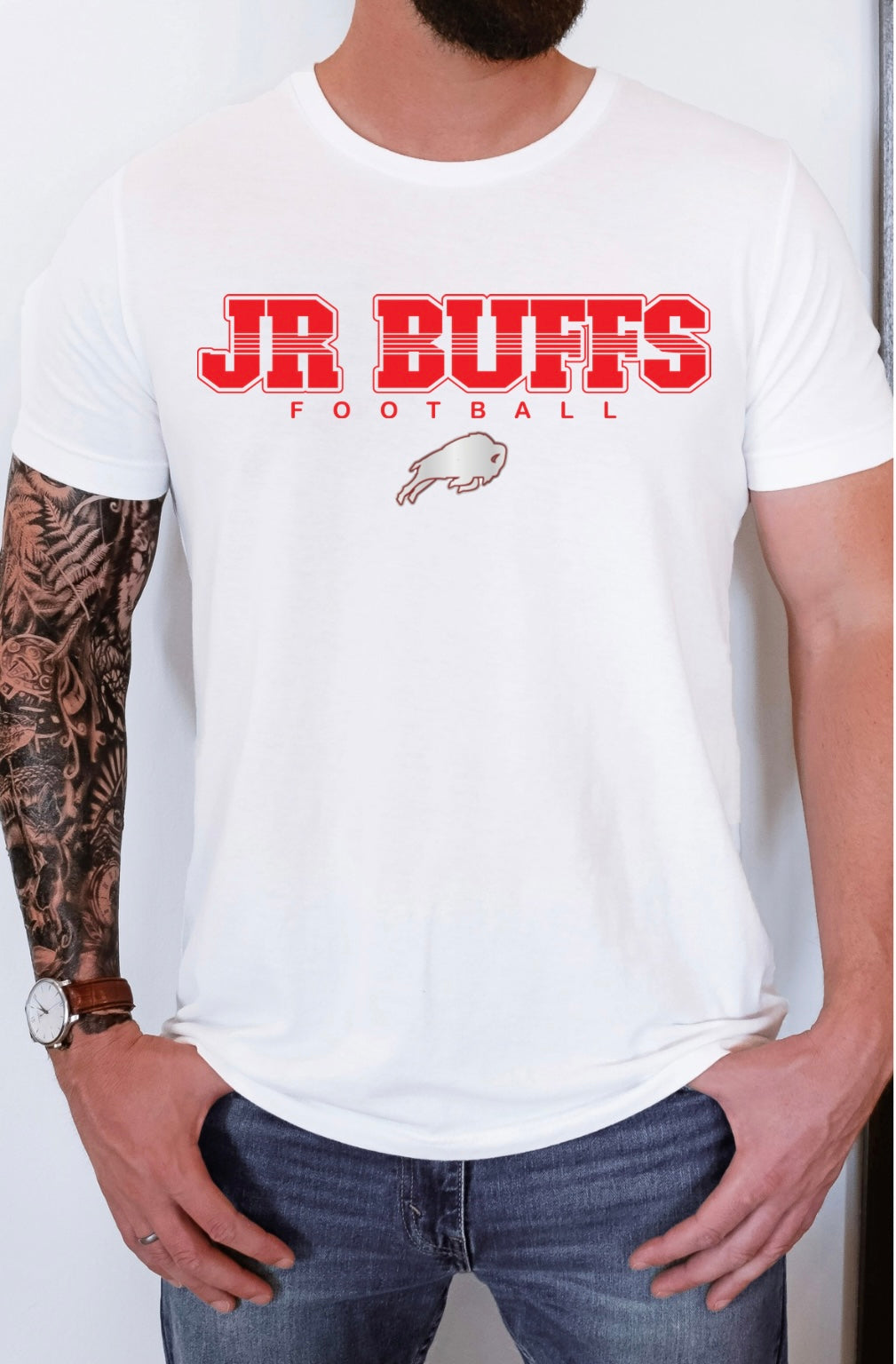 White Dry Fit Jr Buffs Football