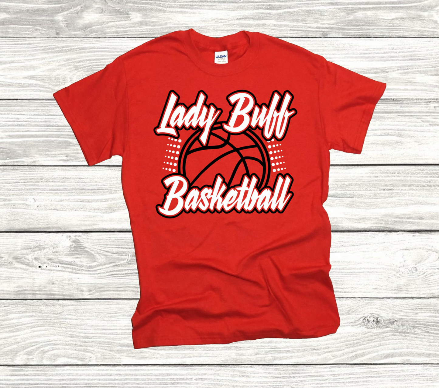 Red Lady Buff Basketball